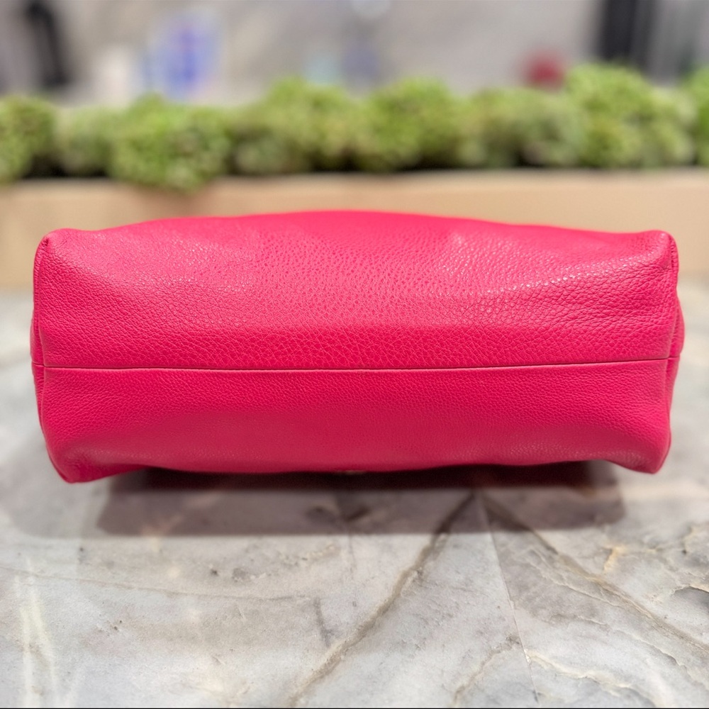 Coach Celeste Pink Pebble Leather Shoulder Bag - Picture 3 of 8